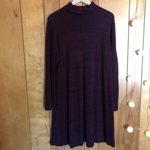 APT.9 Maternity Sweater Dress burgundy Size XL Dark Maroon Long Sleeve Cozy Fall